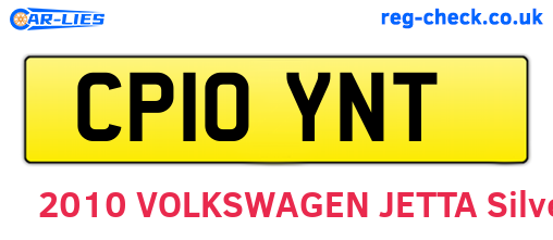 CP10YNT are the vehicle registration plates.