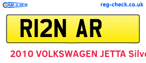 R12NAR are the vehicle registration plates.