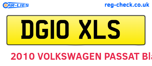 DG10XLS are the vehicle registration plates.