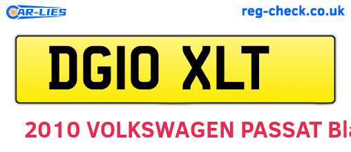 DG10XLT are the vehicle registration plates.