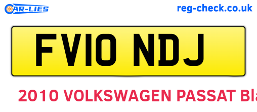 FV10NDJ are the vehicle registration plates.