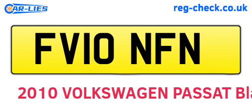 FV10NFN are the vehicle registration plates.