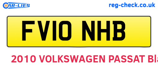 FV10NHB are the vehicle registration plates.