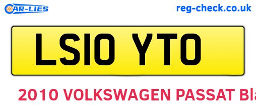LS10YTO are the vehicle registration plates.