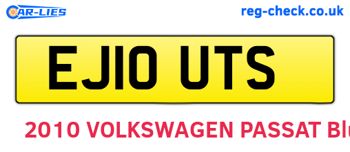 EJ10UTS are the vehicle registration plates.