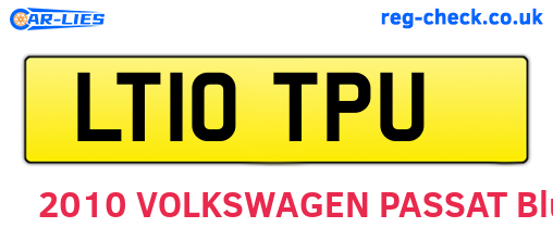 LT10TPU are the vehicle registration plates.