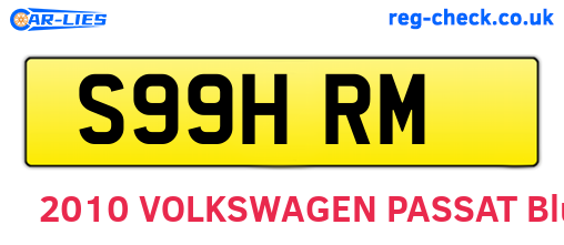 S99HRM are the vehicle registration plates.