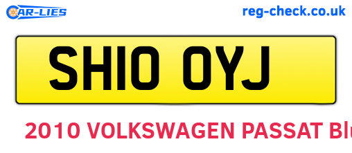 SH10OYJ are the vehicle registration plates.
