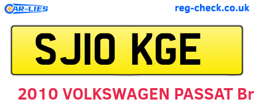 SJ10KGE are the vehicle registration plates.