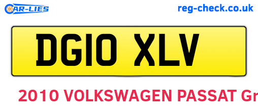 DG10XLV are the vehicle registration plates.