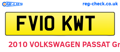 FV10KWT are the vehicle registration plates.
