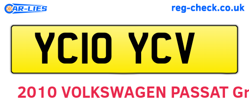 YC10YCV are the vehicle registration plates.