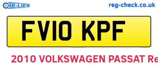 FV10KPF are the vehicle registration plates.
