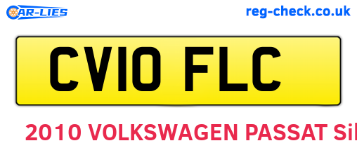CV10FLC are the vehicle registration plates.