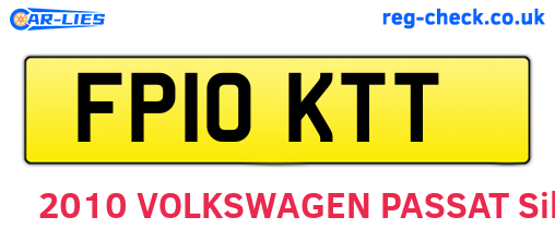 FP10KTT are the vehicle registration plates.