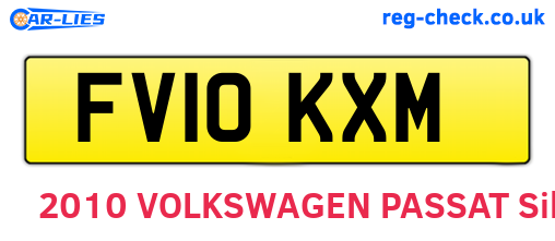 FV10KXM are the vehicle registration plates.