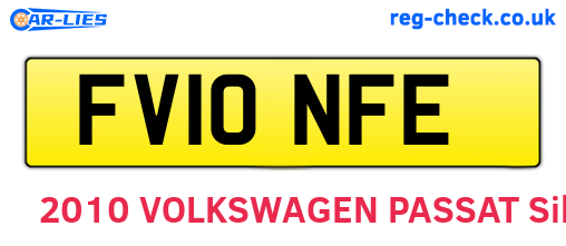 FV10NFE are the vehicle registration plates.