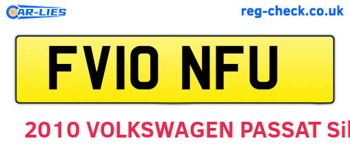FV10NFU are the vehicle registration plates.