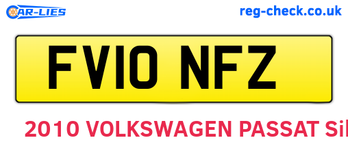 FV10NFZ are the vehicle registration plates.