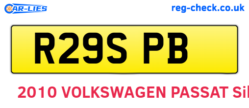 R29SPB are the vehicle registration plates.