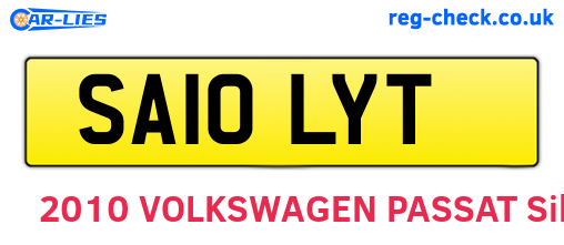 SA10LYT are the vehicle registration plates.