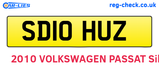 SD10HUZ are the vehicle registration plates.