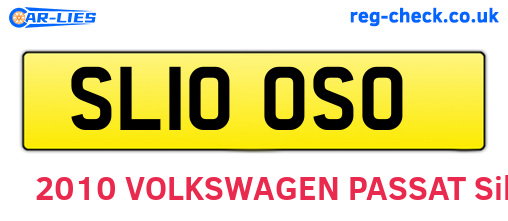 SL10OSO are the vehicle registration plates.