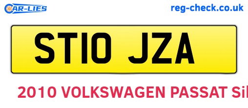 ST10JZA are the vehicle registration plates.