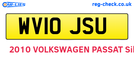 WV10JSU are the vehicle registration plates.