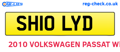 SH10LYD are the vehicle registration plates.