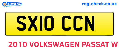 SX10CCN are the vehicle registration plates.