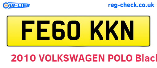 FE60KKN are the vehicle registration plates.