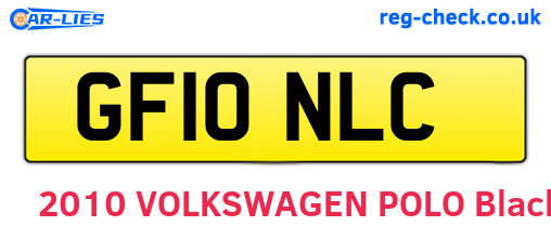 GF10NLC are the vehicle registration plates.