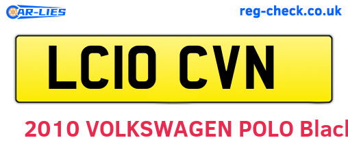LC10CVN are the vehicle registration plates.