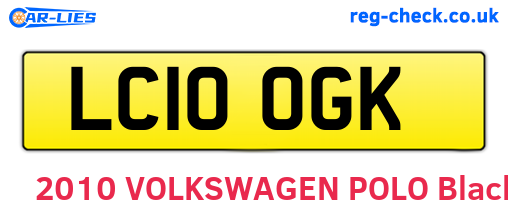LC10OGK are the vehicle registration plates.