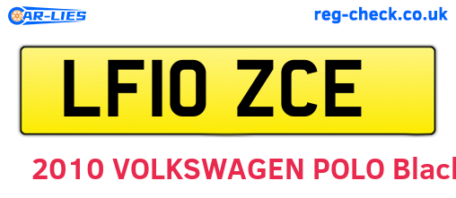 LF10ZCE are the vehicle registration plates.