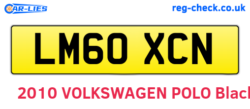 LM60XCN are the vehicle registration plates.
