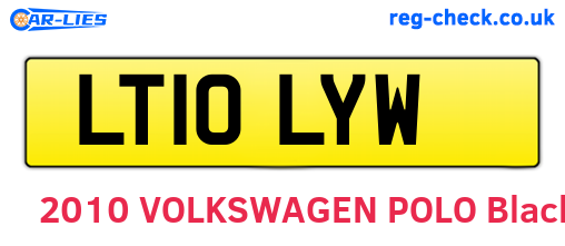 LT10LYW are the vehicle registration plates.