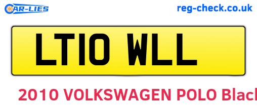 LT10WLL are the vehicle registration plates.