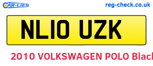 NL10UZK are the vehicle registration plates.