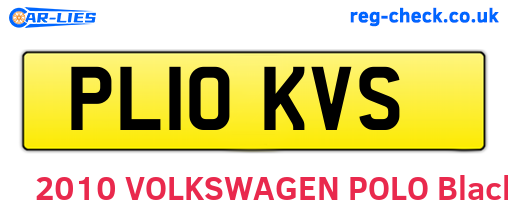 PL10KVS are the vehicle registration plates.