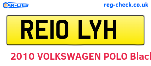 RE10LYH are the vehicle registration plates.