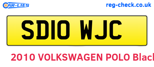 SD10WJC are the vehicle registration plates.