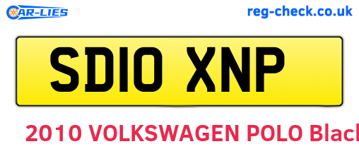 SD10XNP are the vehicle registration plates.