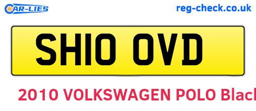 SH10OVD are the vehicle registration plates.
