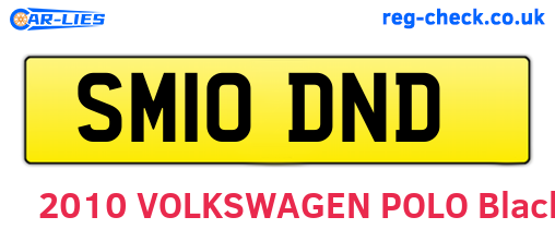 SM10DND are the vehicle registration plates.