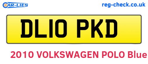 DL10PKD are the vehicle registration plates.