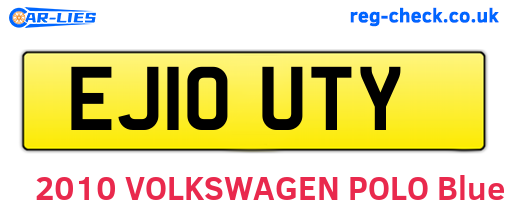 EJ10UTY are the vehicle registration plates.