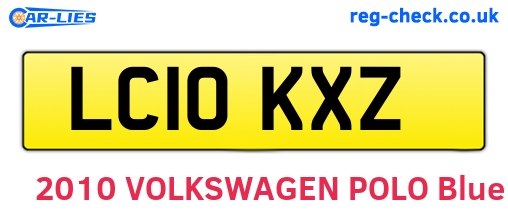 LC10KXZ are the vehicle registration plates.