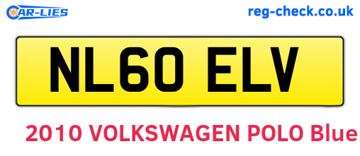 NL60ELV are the vehicle registration plates.